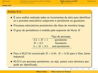 Redes neurais em finanças