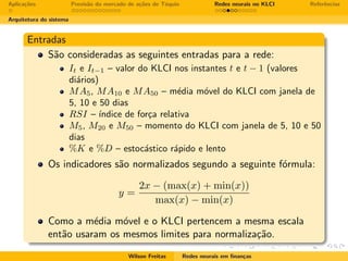 Redes neurais em finanças