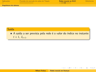 Redes neurais em finanças