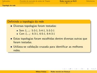 Redes neurais em finanças