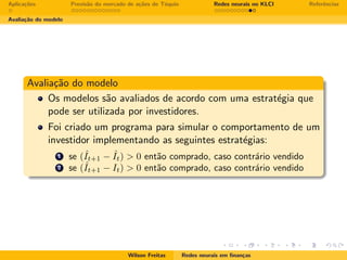 Redes neurais em finanças