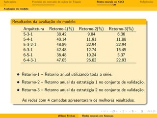 Redes neurais em finanças