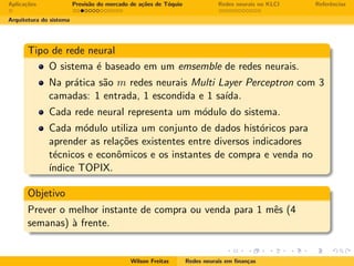 Redes neurais em finanças