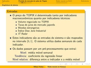 Redes neurais em finanças