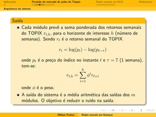 Redes neurais em finanças