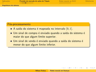 Redes neurais em finanças
