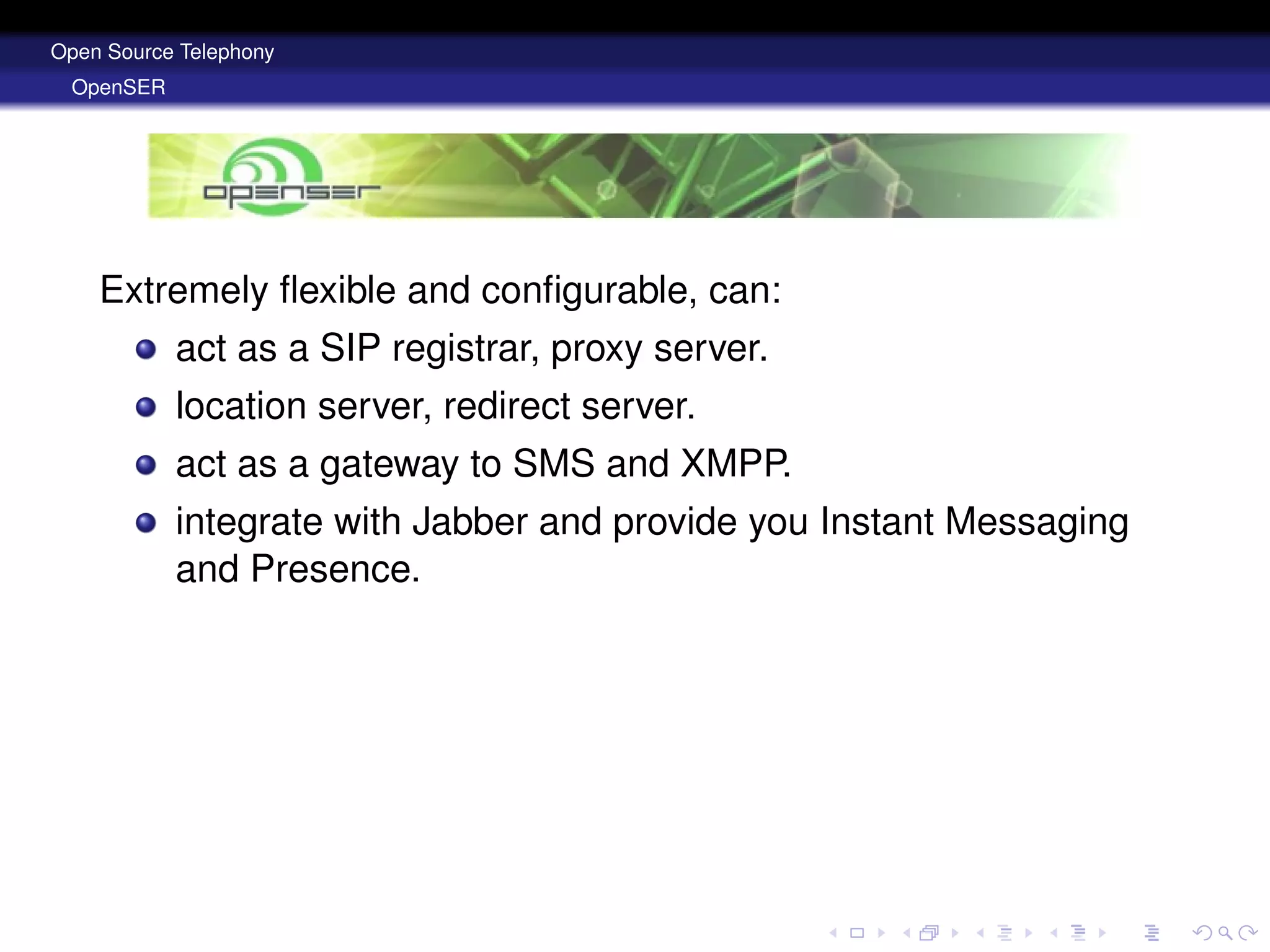 Open Source Telephony Disruptive Solutions