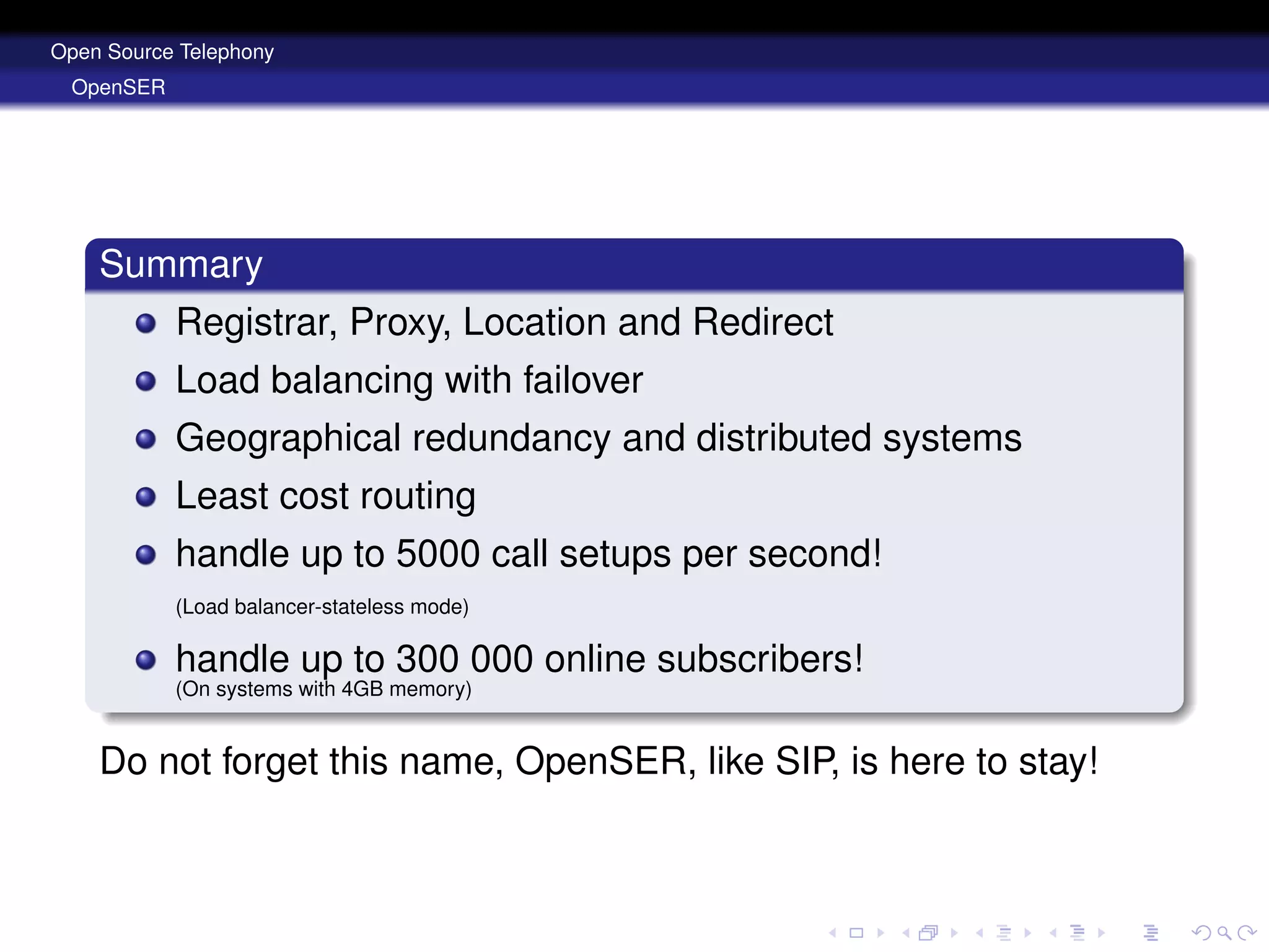 Open Source Telephony Disruptive Solutions
