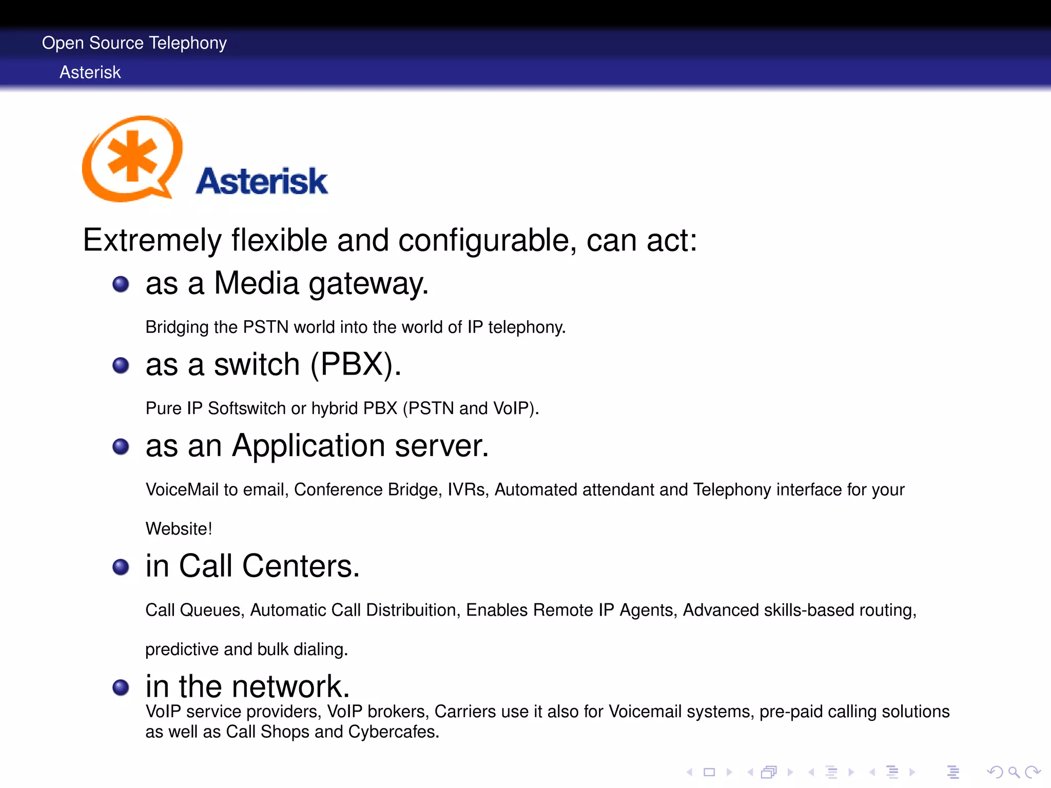 Open Source Telephony Disruptive Solutions