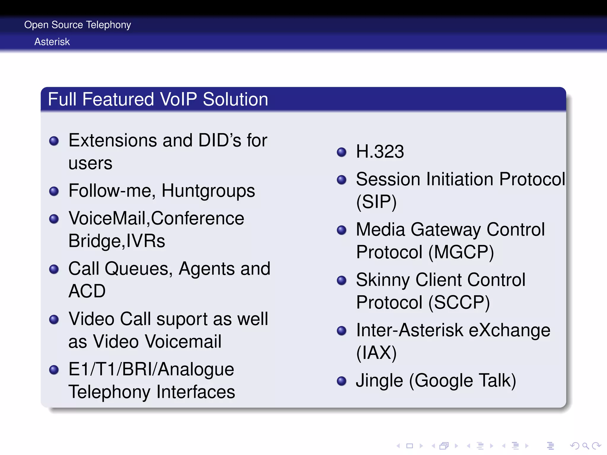 Open Source Telephony Disruptive Solutions