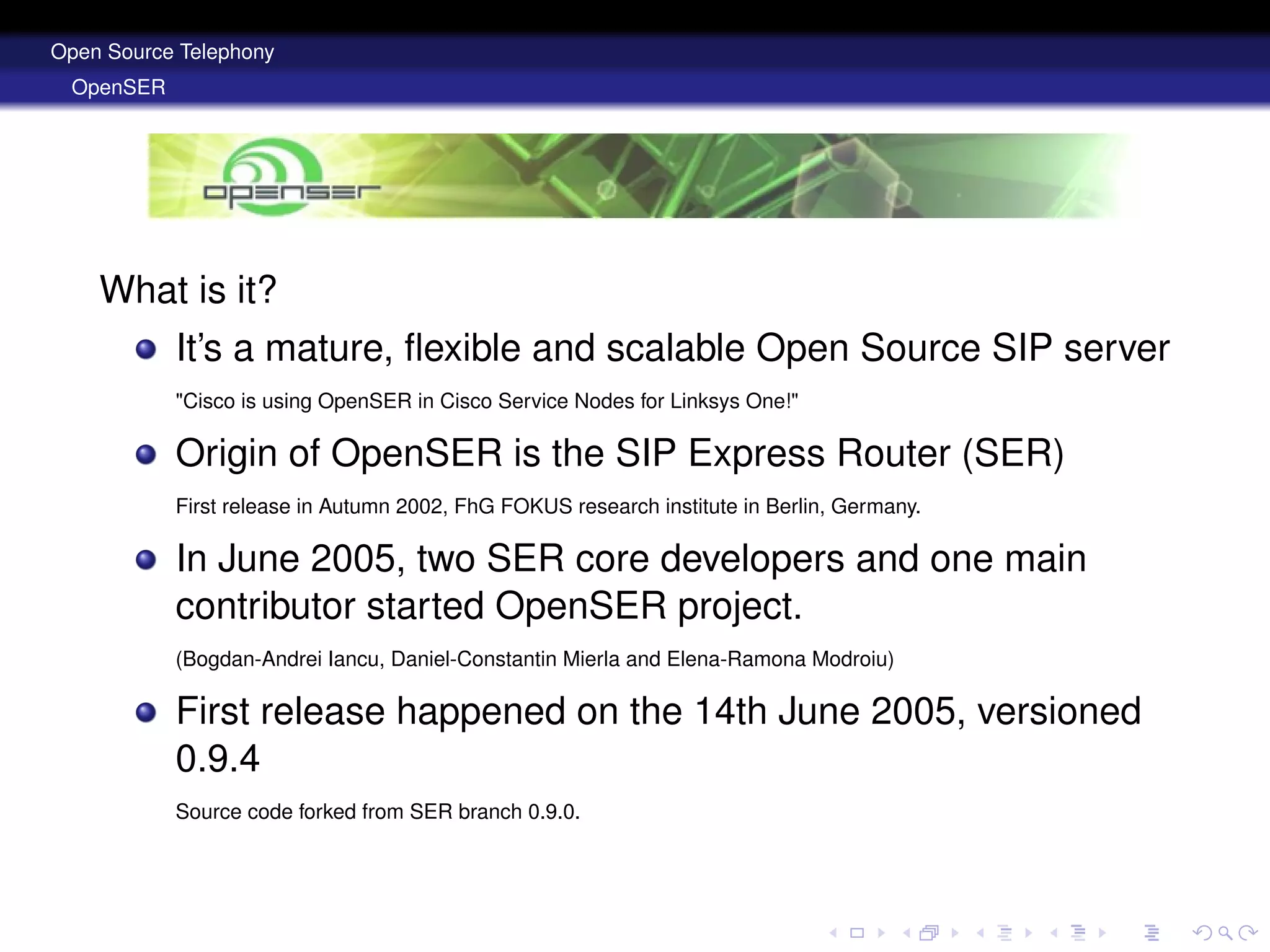 Open Source Telephony Disruptive Solutions