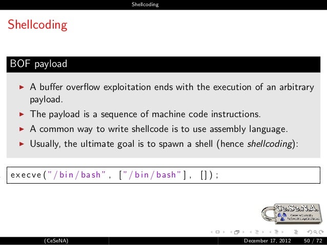 to bash string argument Smashing Stack The