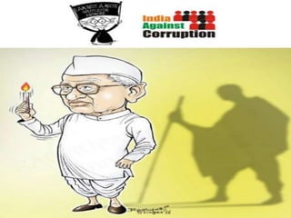 “Every Indian should come out and support the cause for which Anna
Hazare risks death. If we do not rise now to face the moment of
truth, we never will”
 