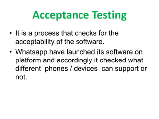 software testing on whatsapp | PPTX