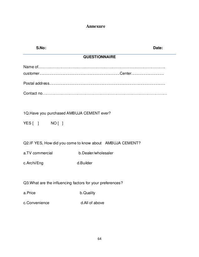 sample questions cement manufacturing