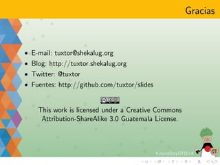 OWASP Java Encoder 
Tipo: Biblioteca 
Modo de uso: Programatico 
Caractersticas principales: 
XSS 
 