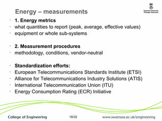 Energy Efficiency of Telecom Networks | PDF