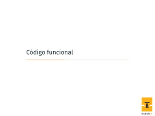 Código funcional
 