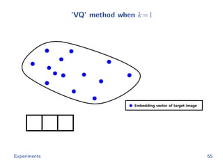 ’VQ’ method when k=1
Experiments 65
 