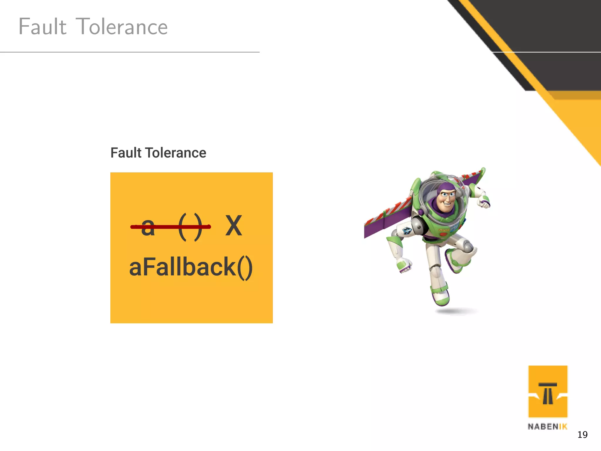 Fault Tolerance
19
 