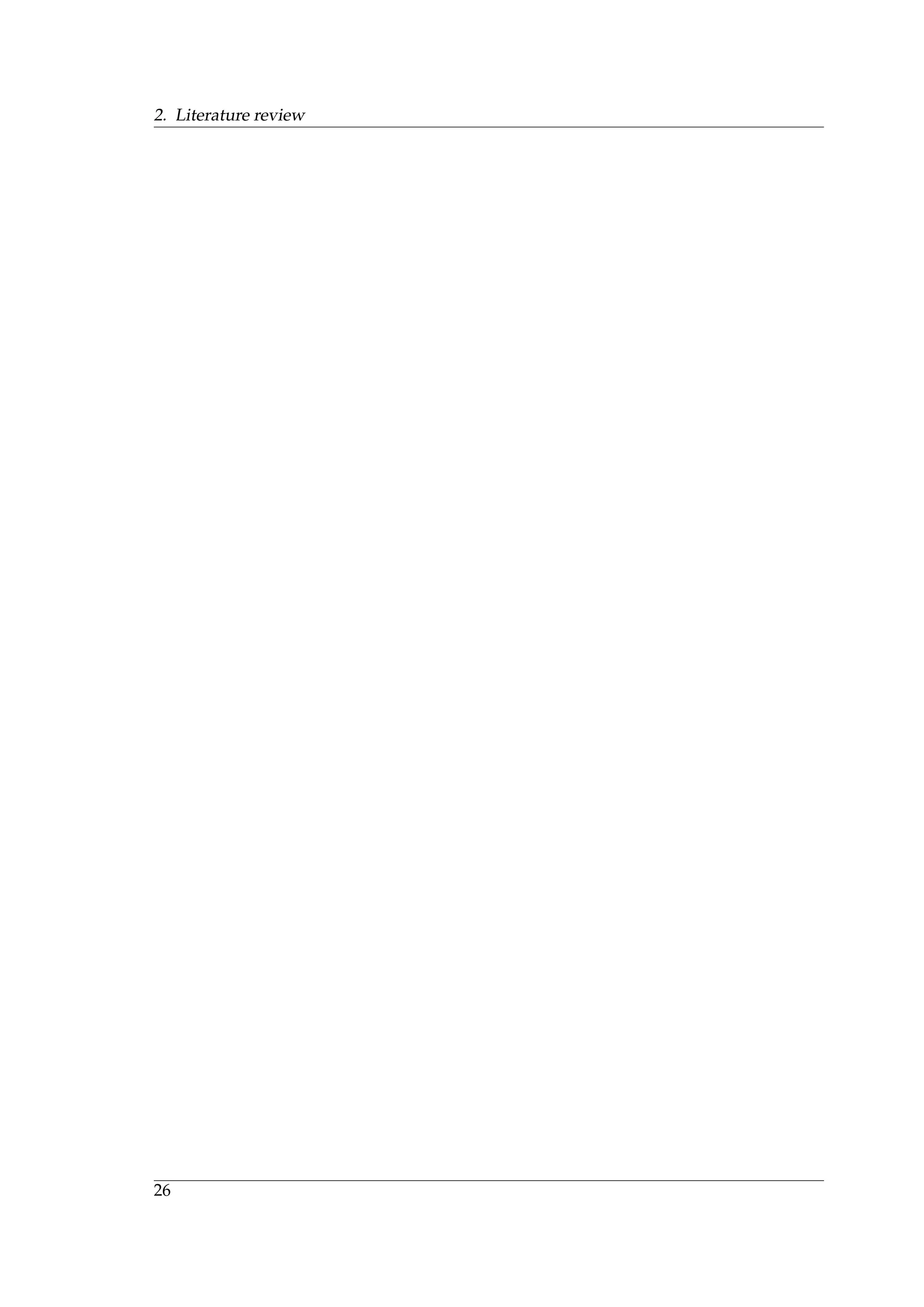 2. Literature review
26
 