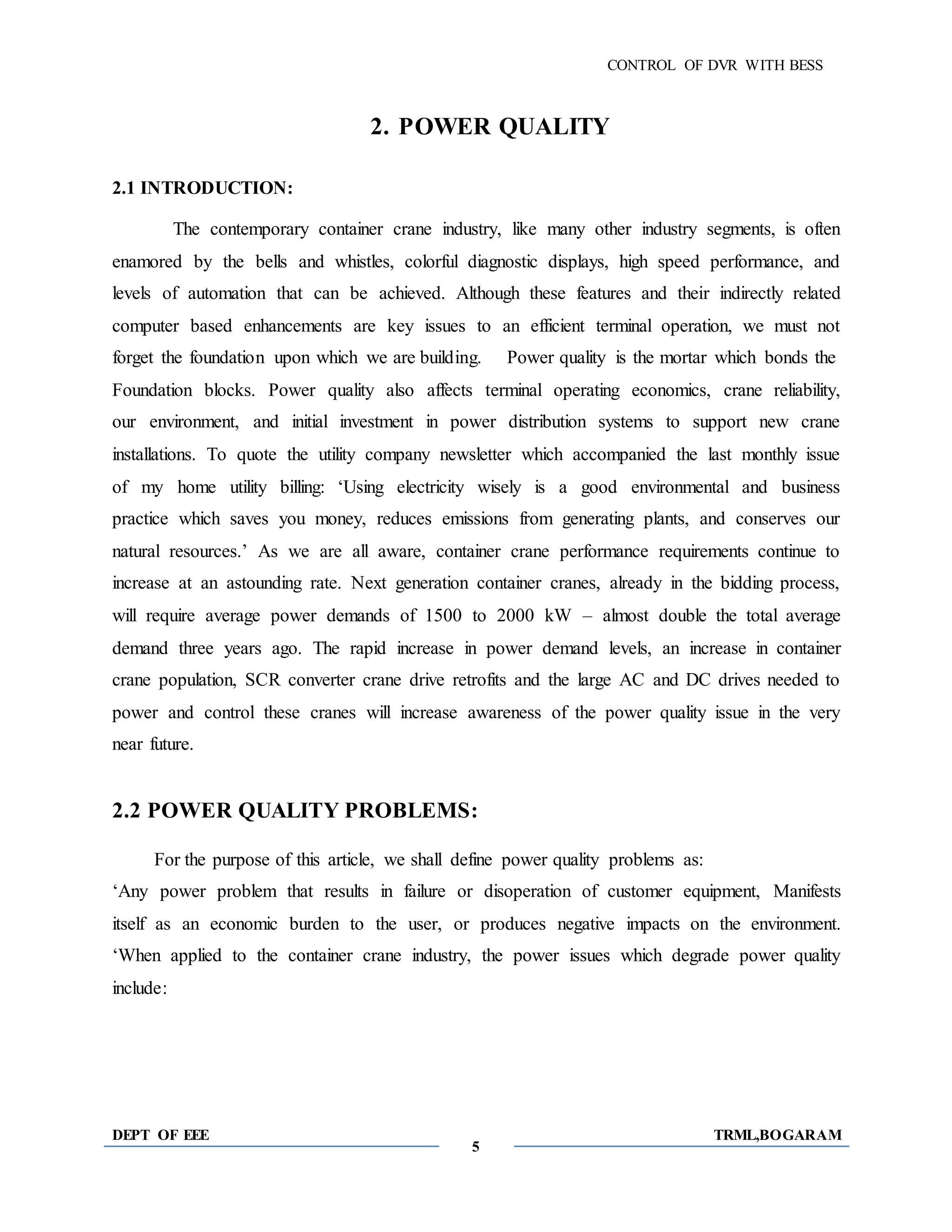 the control of DVR with bess | DOCX