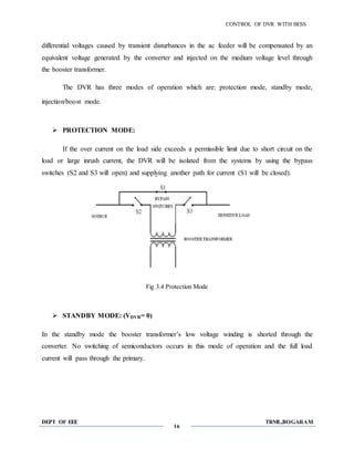Bess Control Modes User Operation Guide.pdf the control of DVR with bess | DOCX