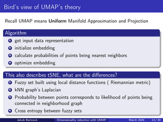 Dimensionality reduction with UMAP | PDF