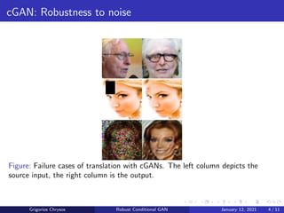 Robust conditional generative adversarial networks | PDF