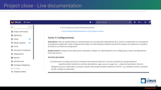 Project close - Live documentation
20
 