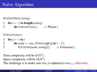 Ukk's Algorithm of Suffix Tree | PDF