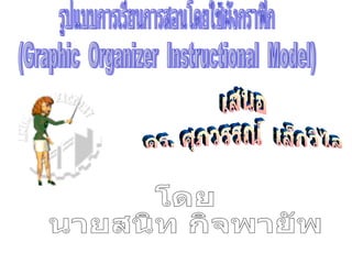 รูปแบบการเรียนการสอนโดยใช้ผังกราฟิก (Graphic  Organizer  Instructional  Model) เสนอ ดร. ศุภวรรณ์  เล็กวิไล โดย นายสนิท กิจพายัพ 