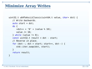 Three Optimization Tips for C++ | PDF