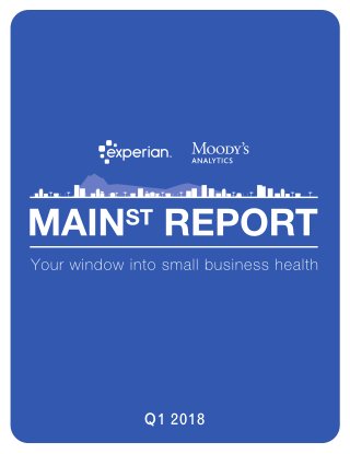 1
Main Street Report Q1 2018
Q1 2018
 