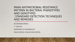 Main antimicrobial resistance pattern in bacteria.pptx