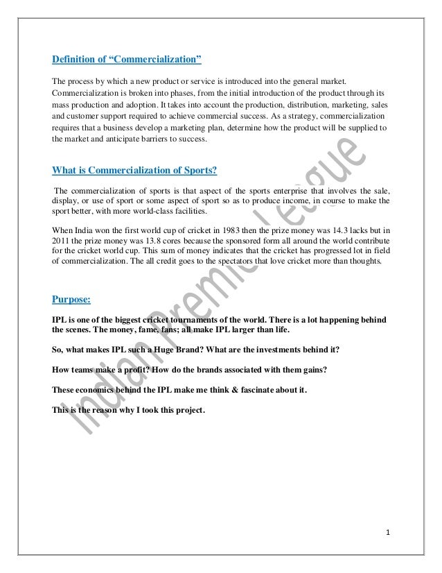 Commercializing education essay