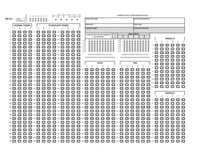 1 2 3 4 5 6 7 CANDIDATE TO FILL ALL BOXES INDICATED IN BLUE
WI 3.1 EXAM _
O O O O O O O INVIGILATOR NAME: INVIGILATOR SIGNATURE:
VERSION _
O O O O O O O
EXAM DATE: EVENT CODE
A B C D A B C D A B C D CANDIDATE NAME: CANDIDATE SIGNATURE:
0 1 2 3 4 5 6 7 8 9 0 1 2 3 4 5 6 7 8 9
_
O O O O O O O O O O _
O O O O O O O O O O A B C D E F
_
O O O O O O O O O O _
O O O O O O O O O O
_
O O O O O O O O O O _
O O O O O O O O O O
_
O O O O O O O O O O _
O O O O O O O O O O
_
O O O O O O O O O O _
O O O O O O O O O O
_
O O O O O O O O O O _
O O O O O O O O O O
A B C D E F A B C D E F
A B C D E F
D
Tick
Box
I agree with the terms and conditions of
this examination
7
1
10
11
12 12
13
4
5
8
1
2
3
4
5
6
7
8
9
13
PLATE PIPE
MACRO A
5
1
2
3
4
6
31
32
33
37
38
39
BOOKING REFERENCE OFFICE USE ONLY CANDIDATE NUMBER FOR OFFICE USE ONLY
Date of Birth
Y
Y
M
M
D
30 30 60 20 20 12
8
9
10
11
18
19
16
17
18
19
59
27
28
29
6
7
2
3
4
5
MACRO B
1
2
9
10
6
7
8
9
10
11 3
11
12
14
15
16
17
55
56
57
58
14
15
49
50
51
52
53
54
43
44
45
46
47
48
40
41
42
34
35
36
12
13
14
15
16
17
6
7
8
9
10
11
18
19
20
21
22
23
24
25
26
12
13
14
15
16
17
6
7
8
9
10
11
24
25
26
27
28
29
18
19
20
21
22
23
1
2
3
4
5
3
4
5
1
2
GENERAL THEORY TECHNOLOGY THEORY
O O O O
O
INITIAL
RETEST
1
RETEST
2
10 YR
INITIAL
10 YR
RETEST
 