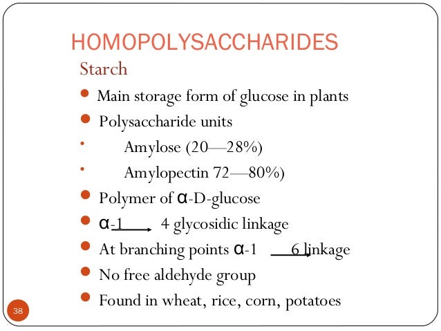 carbohydrate chemistry main storage form of glucose