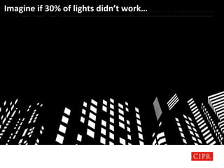 CHARTERED INSTITUTE OF PUBLIC RELATIONSImagine if 30% of lights didn’t work…
 
