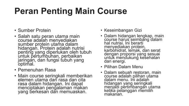 main course manu makanan kontinental pptx