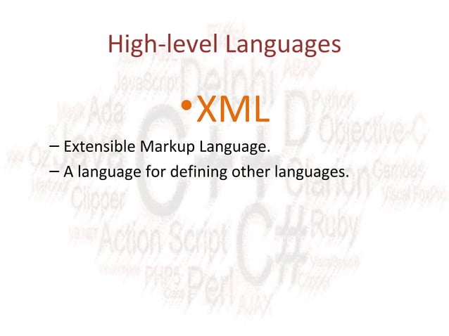 Presentation on Programming Languages.