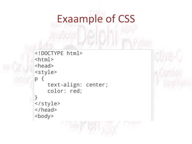 Presentation on Programming Languages.