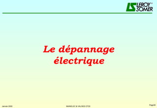 Le dépannage électrique 