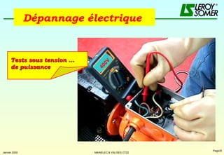 Dépannage électrique   Tests sous tension … de puissance 400V 