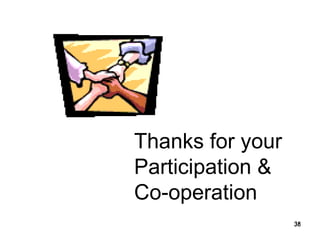 Thanks for your Participation & Co-operation 