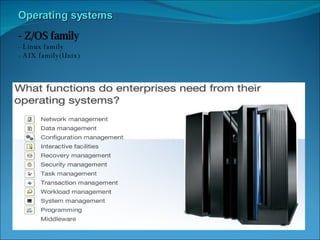 Unix Main Frame Example Mainframe Architecture & Product Overview | PPT