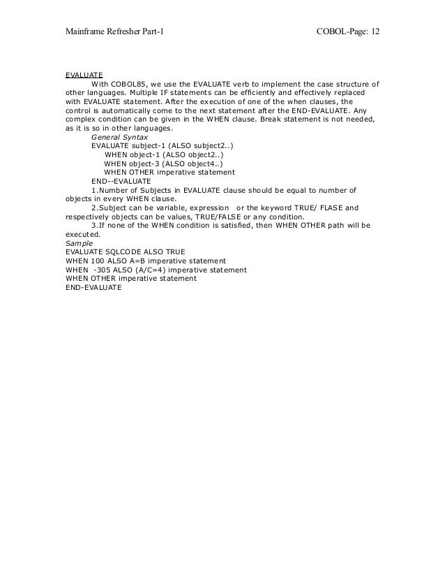 mainframe refresher by muthu pds mainframe refresher by muthu pds