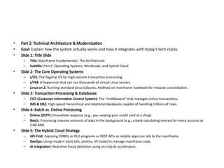 Mainframe Fundamentals: Architecture, Modernization & Hybrid Cloud ...