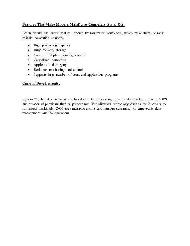 Mainframe Computers 3 Features That Make Modern Mainframe Computers