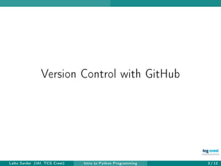 Version control with Github with Python.pdf